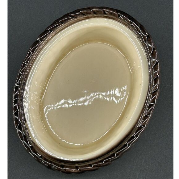 Metlox Poppytrail Vintage Hen In Nest Pottery Dish 6.5"L x5"H x5 1/4"W - Picture 7 of 10